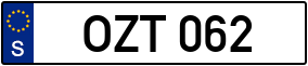 Trailer License Plate